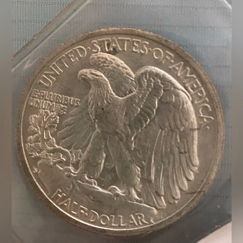 1942-S Walking Liberty Half Dollar Coin - Picture 7 of 16
